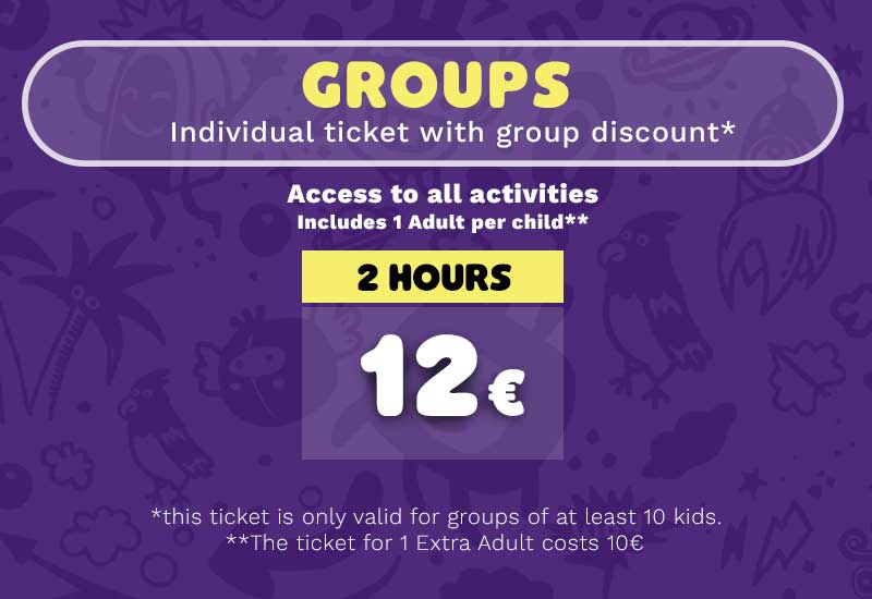 Prices Groups KidsZone Matosinhos