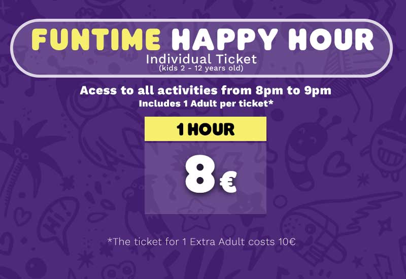 Prices 1H FunTime KidsZone Matosinhos