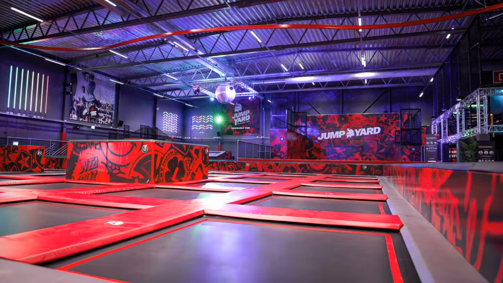 Zona de trampolins da JumpYard: o Main Court