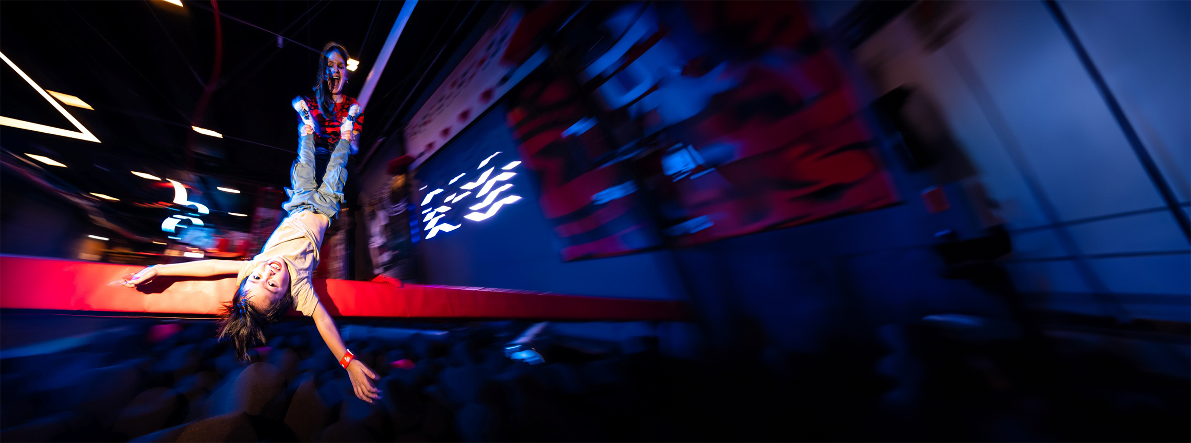 JumpYard wide background image foam pit